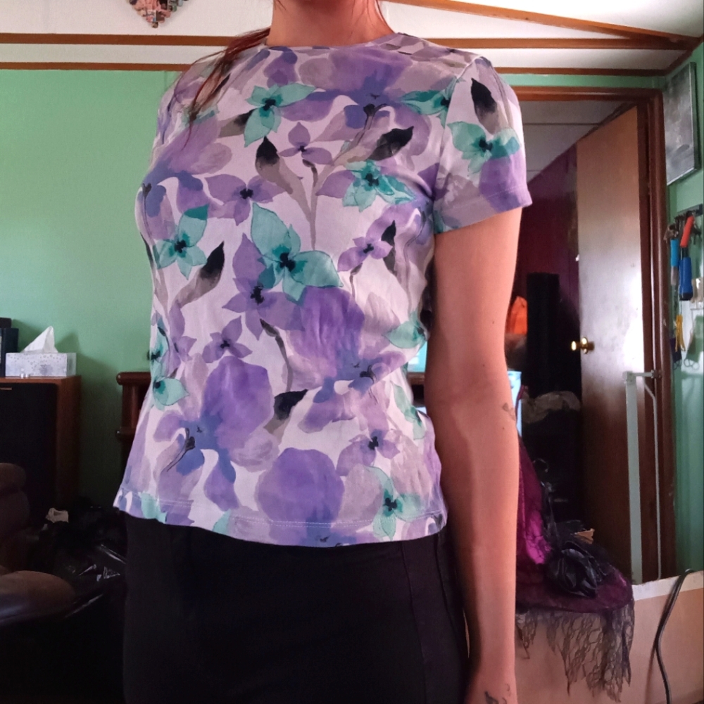 Womens Floral print blouse croft & Barrow
